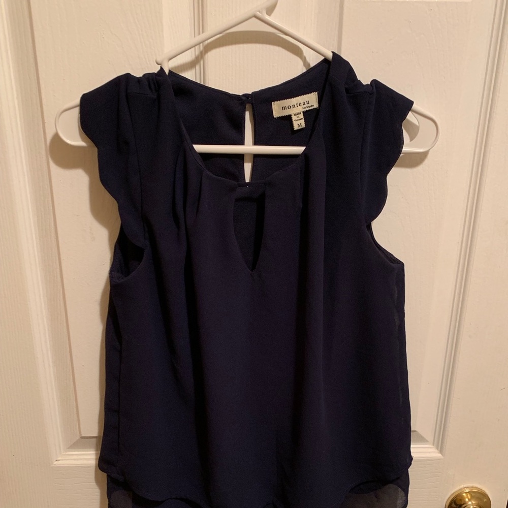 Navy blue tank top